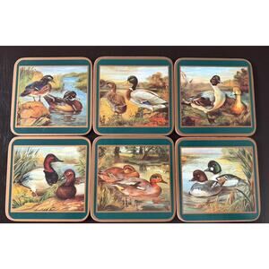Pimpernel Coasters Wild Ducks set of 6 Cork Backed Made In England